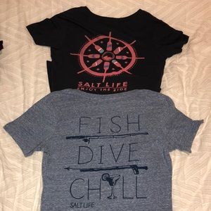 2 Salt Life tees